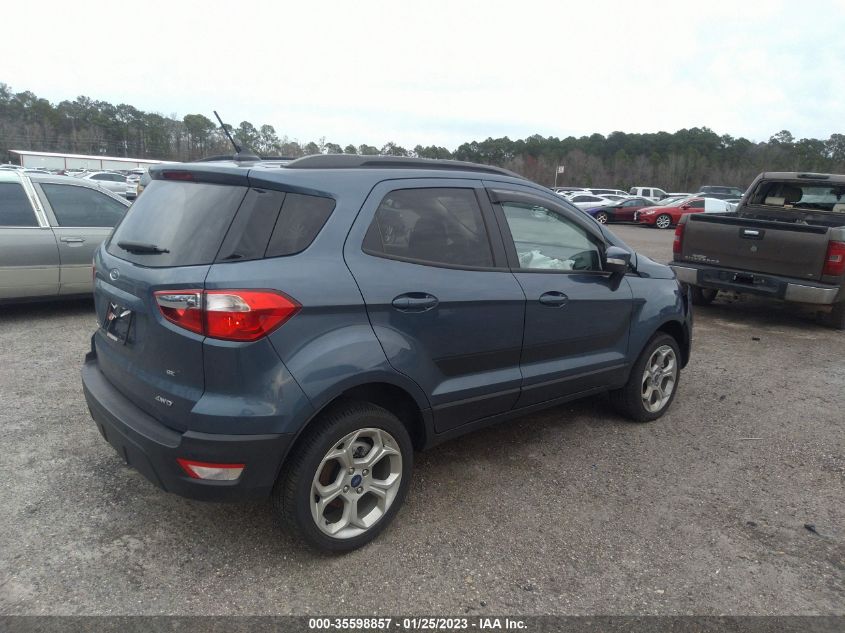 2022 FORD ECOSPORT SE VIN: MAJ6S3GL4NC462952
