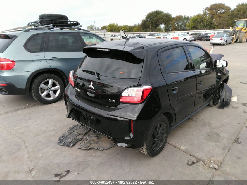 2022 MITSUBISHI MIRAGE ES/LE VIN: ML32AUHJ8NH007509