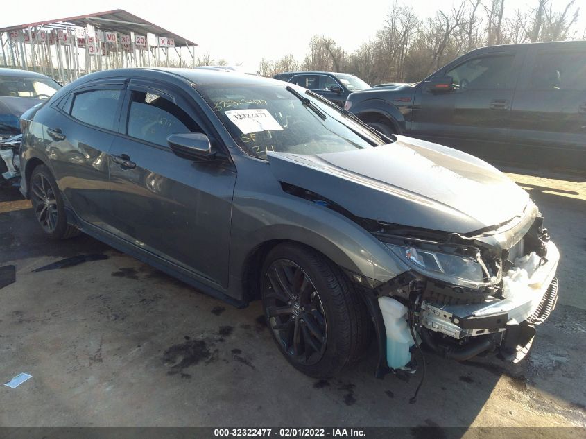 2021 HONDA CIVIC HATCHBACK SPORT VIN: SHHFK7H48MU423774