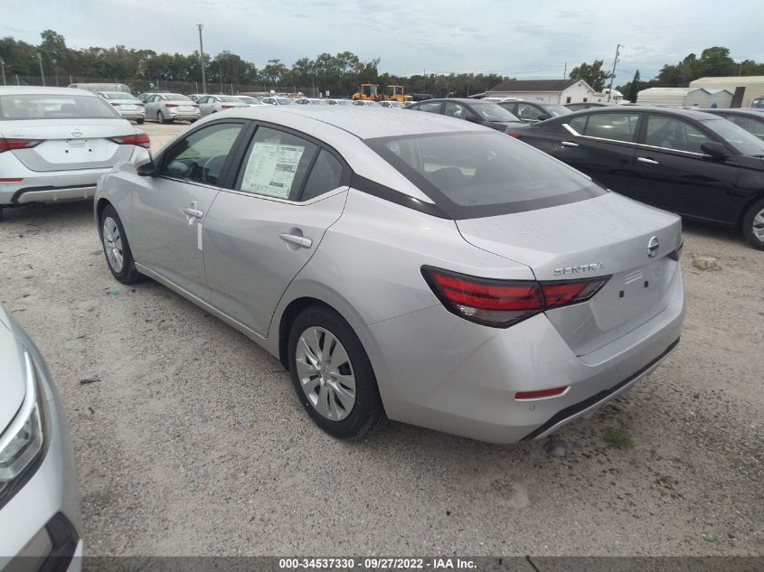 2022 NISSAN SENTRA S VIN: 3N1AB8BV2NY293132