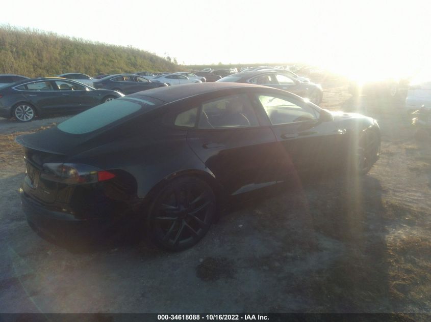2022 TESLA MODEL S PLAID VIN: 5YJSA1E67NF471242