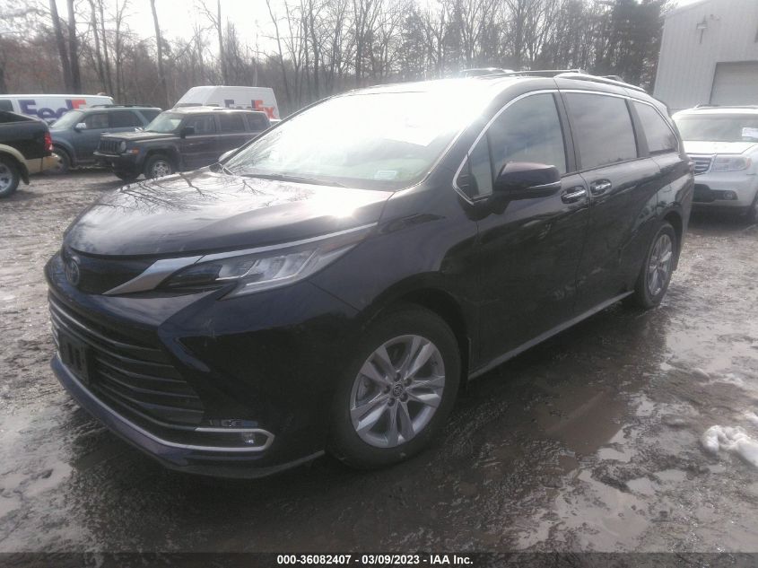 2022 TOYOTA SIENNA LIMITED VIN: 5TDZSKFC2NS072904