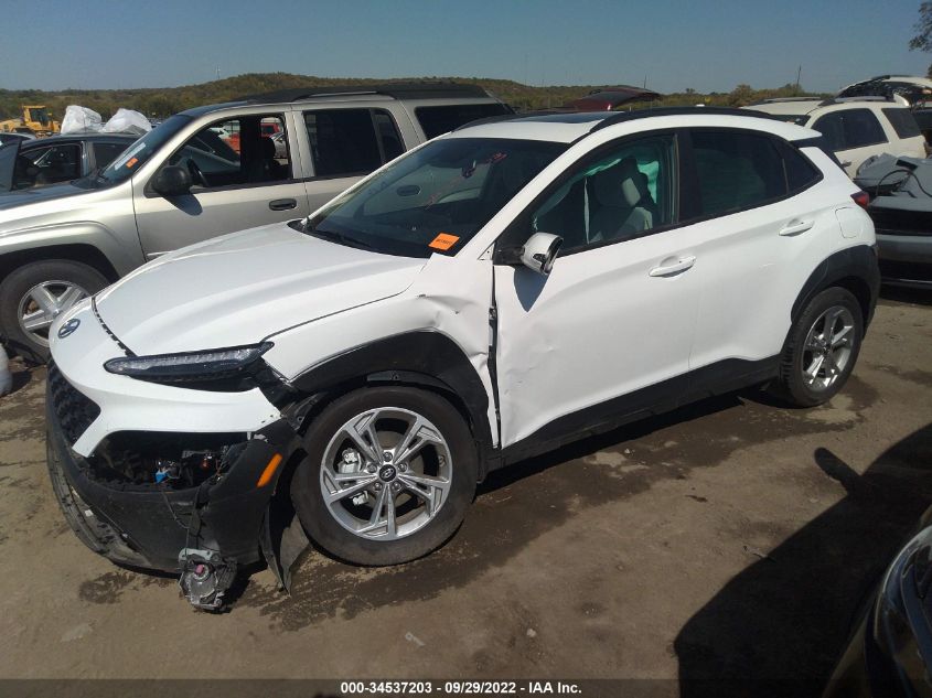 2022 HYUNDAI KONA SEL VIN: KM8K32AB4NU891305
