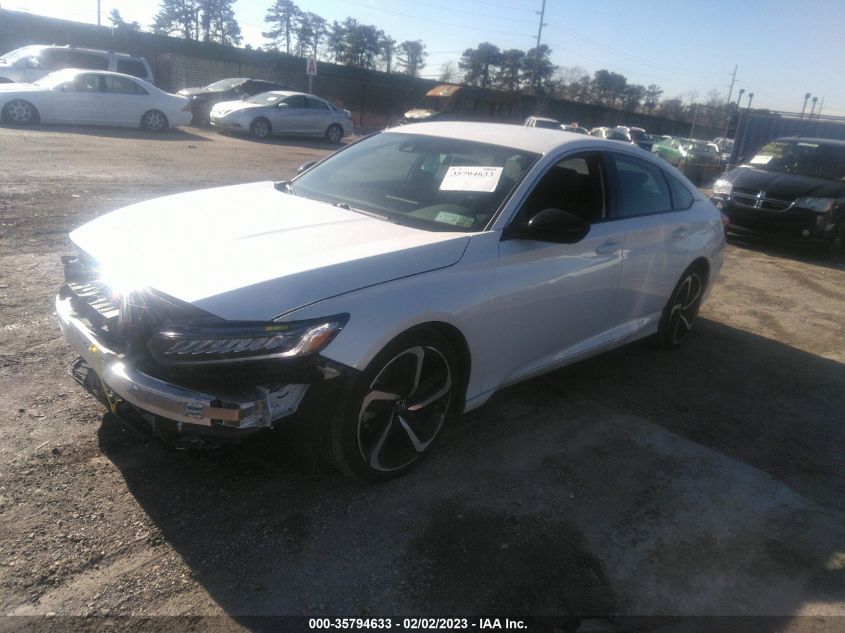 2022 HONDA ACCORD SEDAN SPORT VIN: 1HGCV1F35NA016414