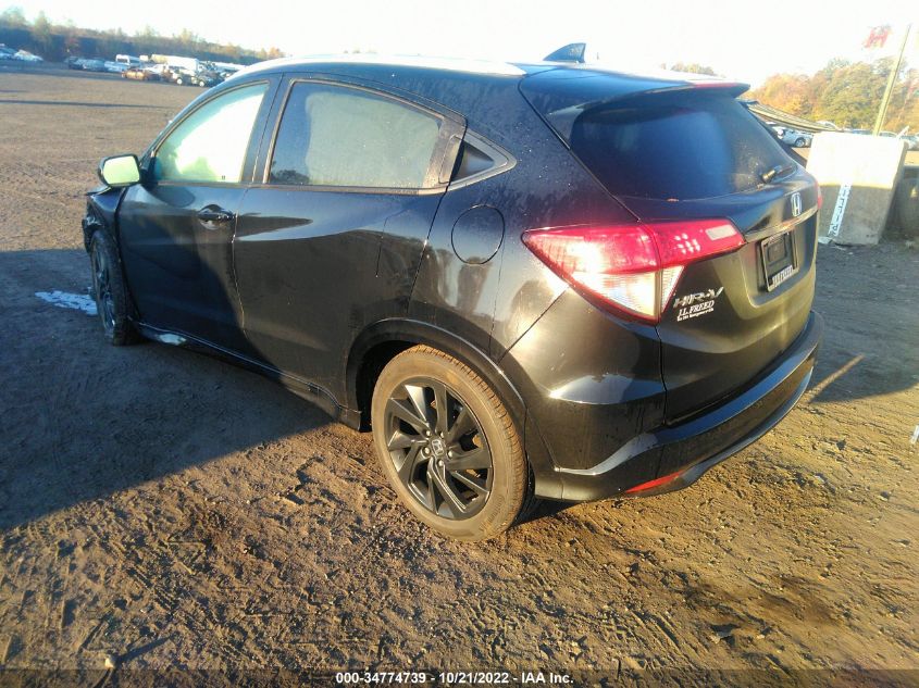 2021 HONDA HR-V SPORT VIN: 3CZRU6H17MM703653