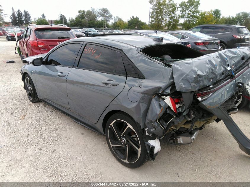 2022 HYUNDAI ELANTRA N LINE VIN: KMHLR4AF5NU233784
