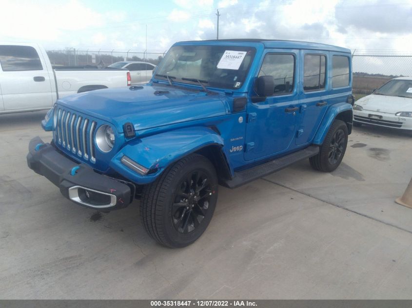 2022 JEEP WRANGLER 4XE UNLIMITED SAHARA VIN: 1C4JJXP69NW271700