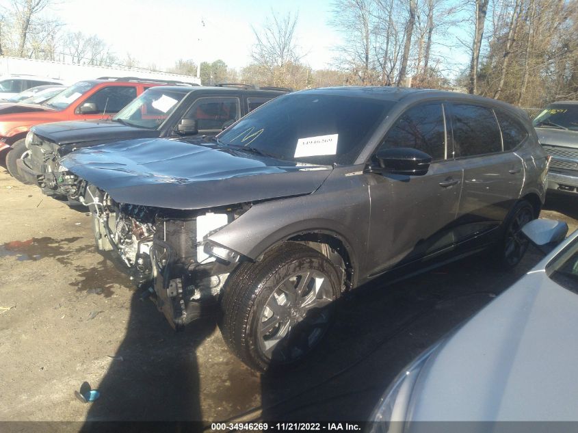 2022 ACURA MDX W/A-SPEC PACKAGE VIN: 5J8YE1H04NL032794
