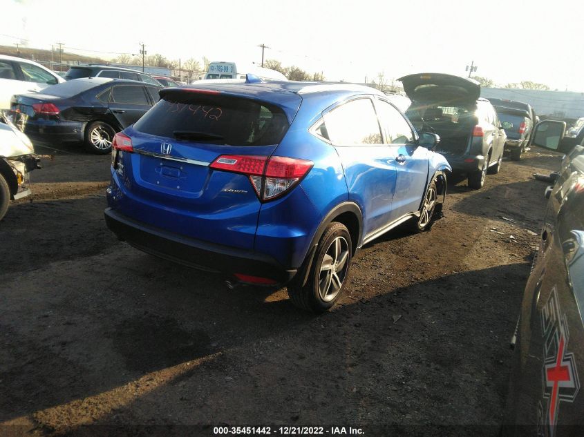 2022 HONDA HR-V EX VIN: 3CZRU6H52NM734247