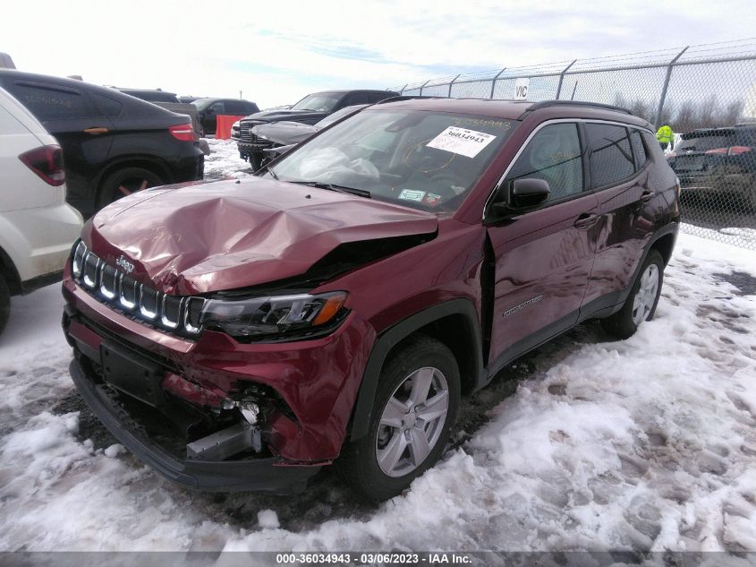 2022 JEEP COMPASS LATITUDE VIN: 3C4NJDBB6NT208497