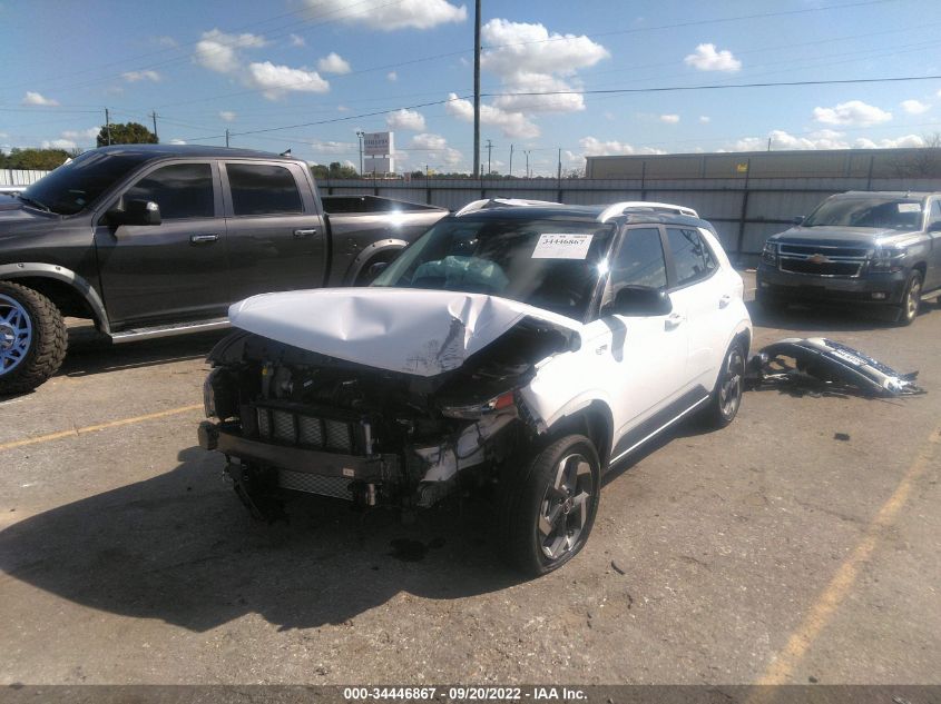 2022 HYUNDAI VENUE LIMITED VIN: KMHRC8A35NU202057