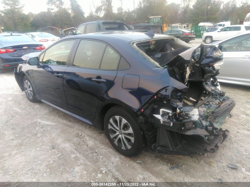 2022 TOYOTA COROLLA HYBRID LE VIN: JTDEAMDE9NJ059310