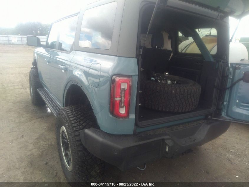 2022 FORD BRONCO BASE/BIG BEND VIN: 1FMEE5DP1NLB29040