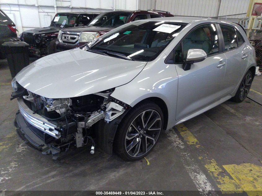 2022 TOYOTA COROLLA HATCHBACK XSE VIN: JTNA4MBE4N3163213