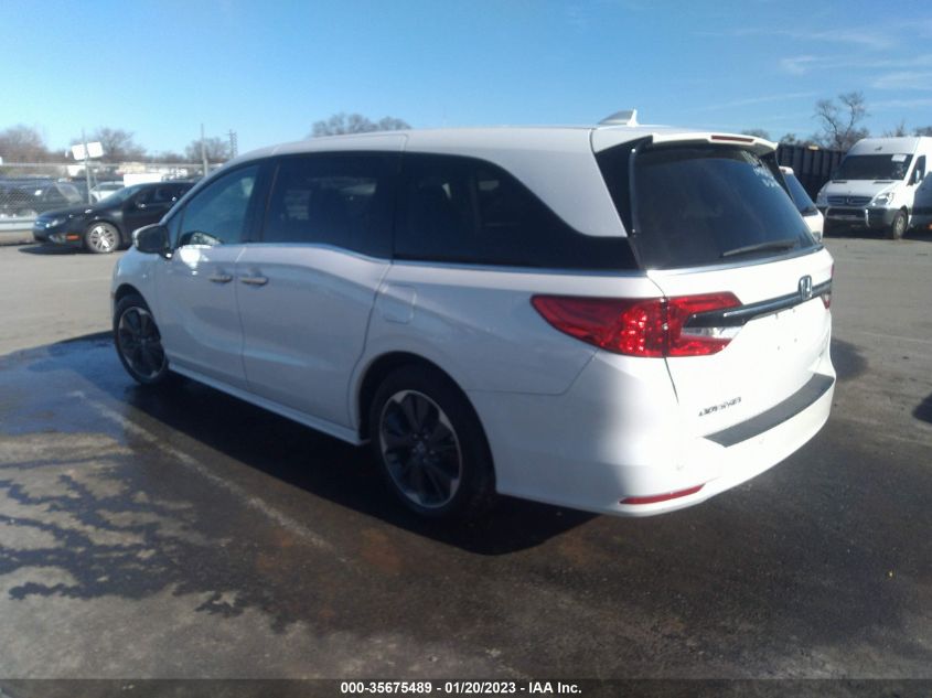 2022 HONDA ODYSSEY ELITE VIN: 5FNRL6H95NB016174