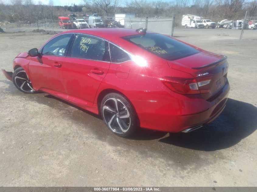2022 HONDA ACCORD SEDAN SPORT VIN: 1HGCV1F35NA058372