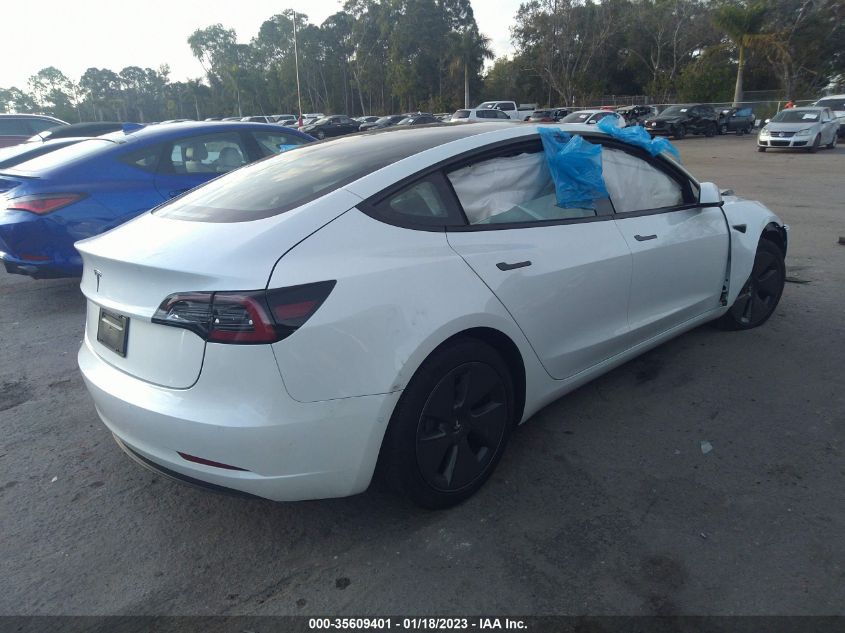 2022 TESLA MODEL 3 VIN: 5YJ3E1EA7NF333827