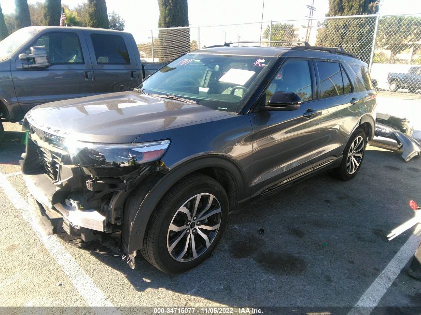 2021 FORD EXPLORER ST VIN: 1FM5K8GC2MGB50148