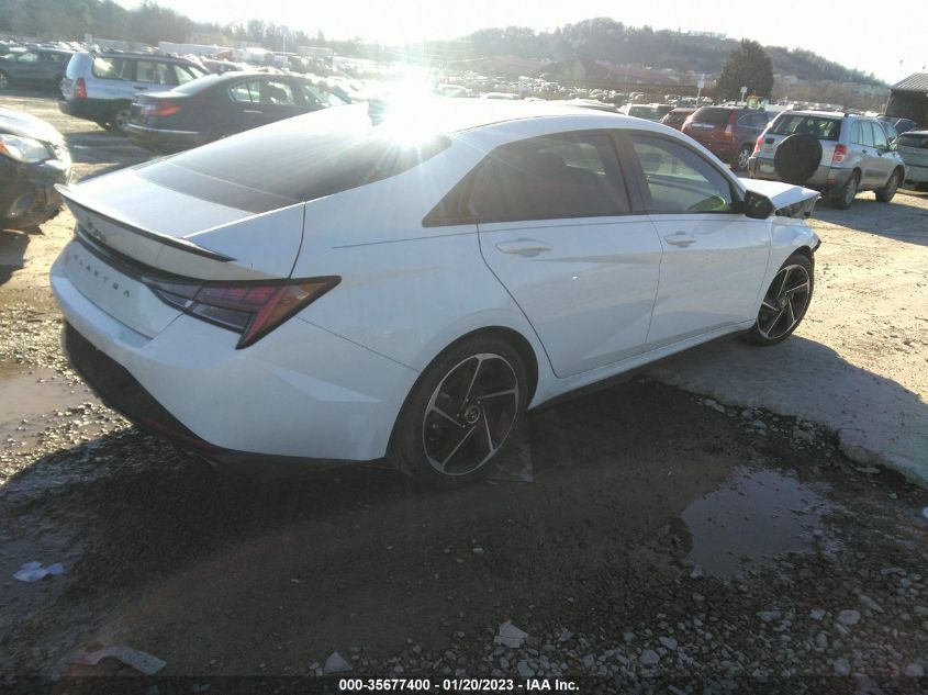 2021 HYUNDAI ELANTRA N LINE VIN: KMHLR4AFXMU106625