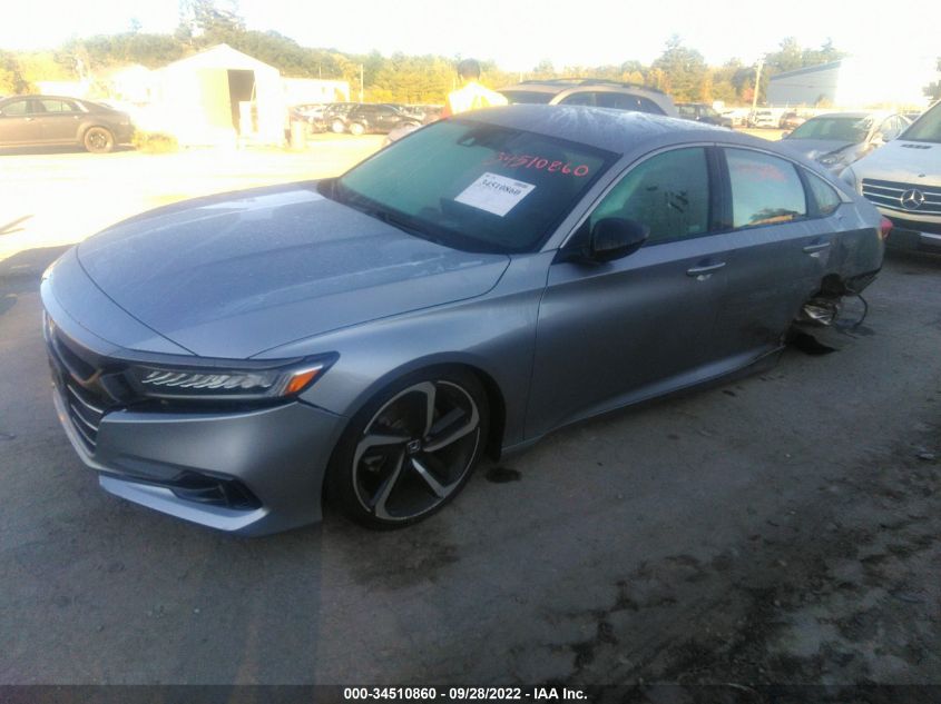 2022 HONDA ACCORD SEDAN SPORT VIN: 1HGCV1F38NA023020