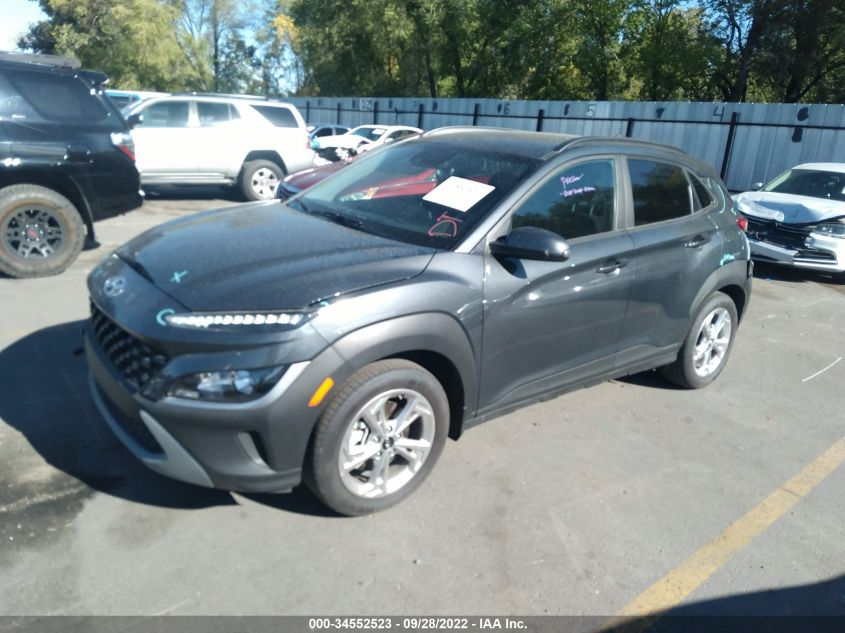 2022 HYUNDAI KONA SEL VIN: KM8K6CAB1NU841684