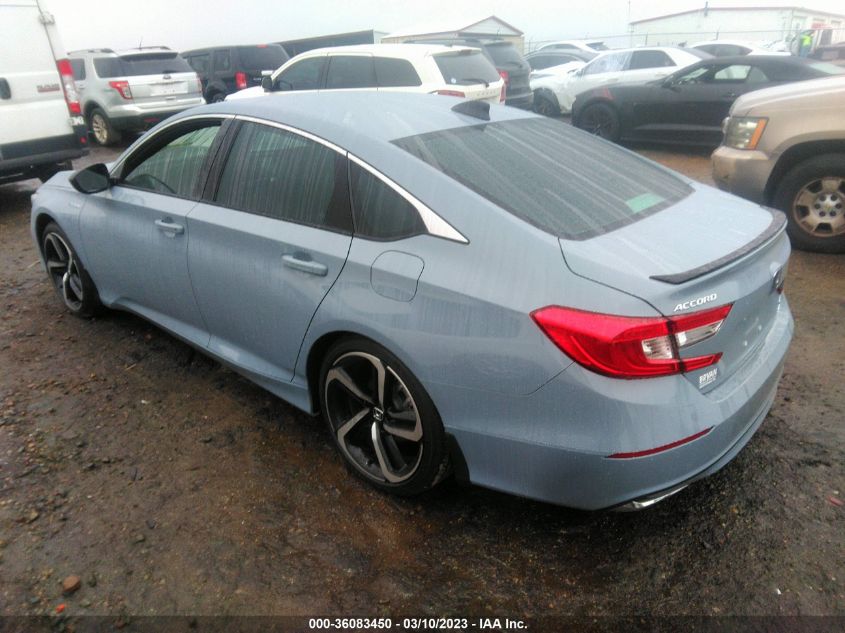 2022 HONDA ACCORD HYBRID SPORT VIN: 1HGCV3F24NA037774
