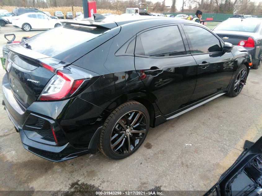 2021 HONDA CIVIC HATCHBACK SPORT VIN: SHHFK7H41MU423891