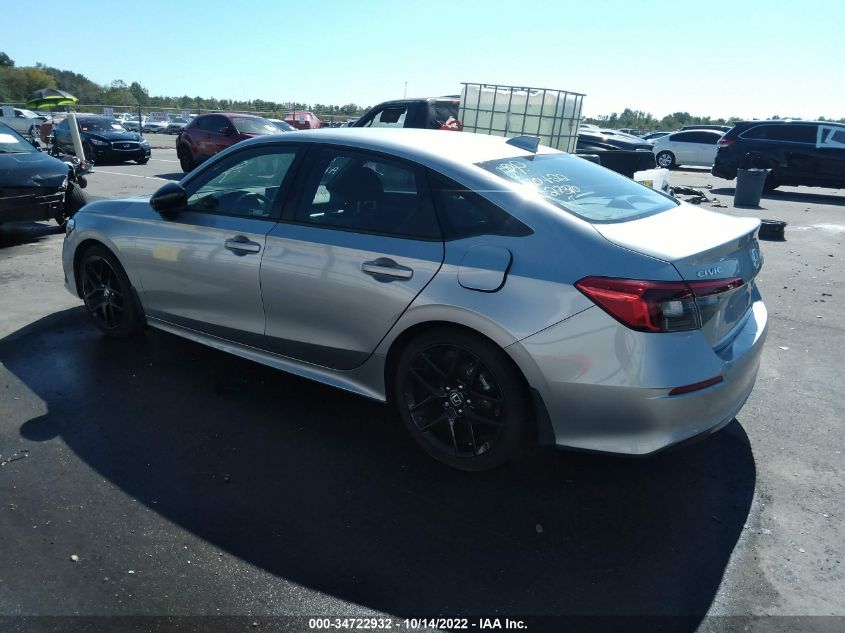 2022 HONDA CIVIC SEDAN SPORT VIN: 2HGFE2F56NH503787