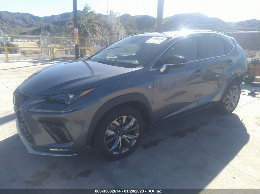 2021 LEXUS NX NX 300 F SPORT VIN: JTJSARBZ9M2180172