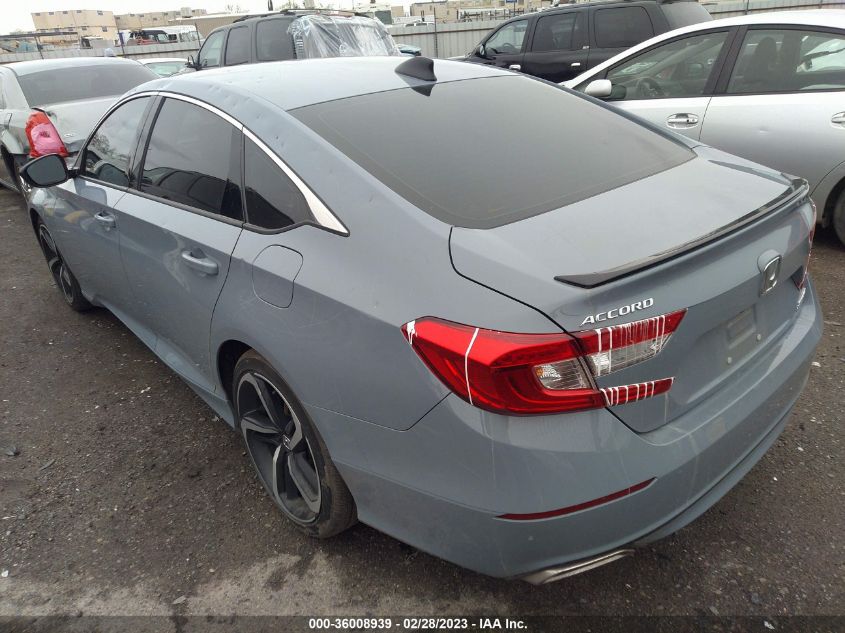 2022 HONDA ACCORD SEDAN SPORT SE VIN: 1HGCV1F41NA034790
