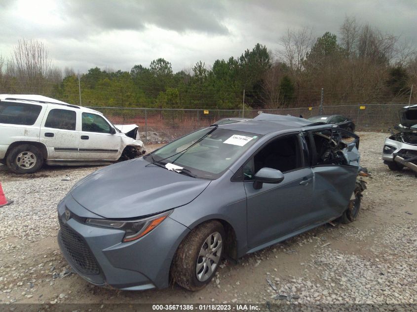 2022 TOYOTA COROLLA LE VIN: 5YFEPMAE6NP321296