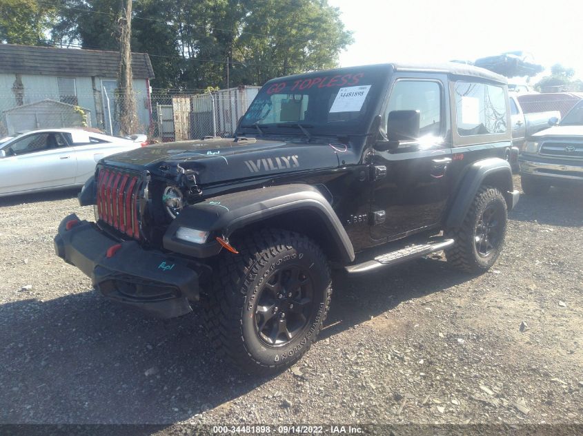 2021 JEEP WRANGLER WILLYS VIN: 1C4GJXAN7MW796019