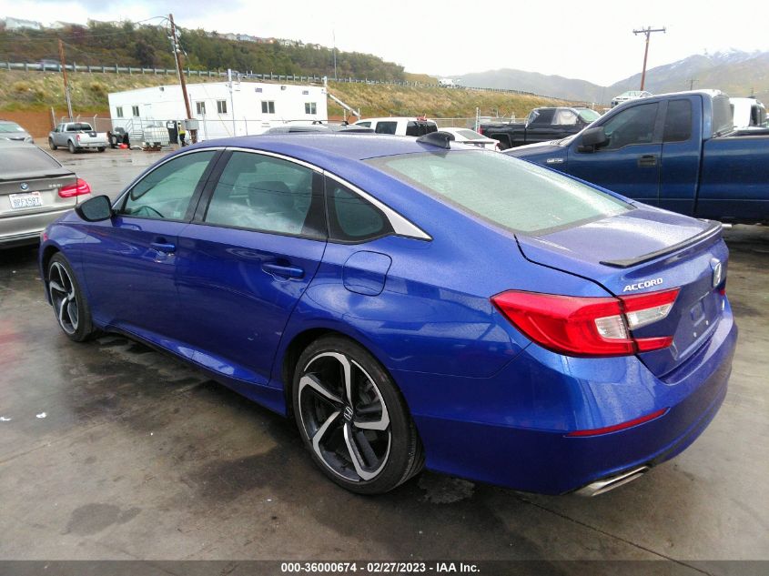 2022 HONDA ACCORD SEDAN SPORT VIN: 1HGCV1F34NA045242