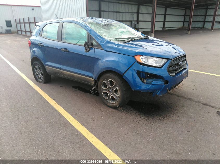 2021 FORD ECOSPORT S VIN: MAJ3S2FE9MC455073