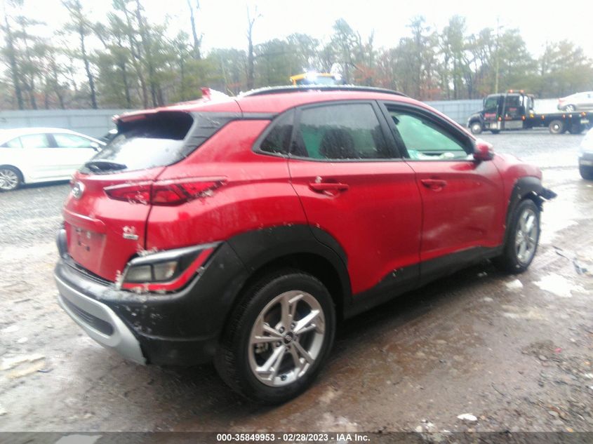 2022 HYUNDAI KONA SEL VIN: KM8K6CAB0NU772034