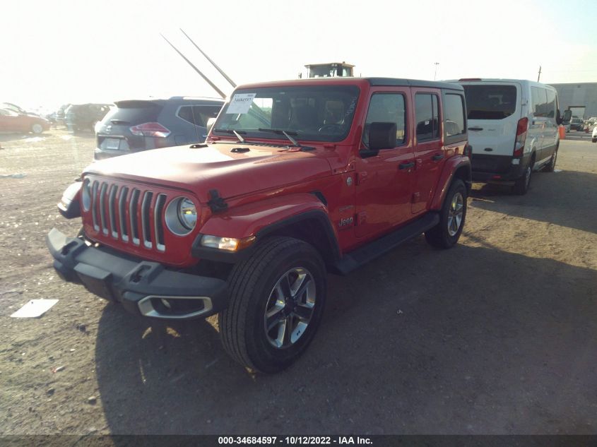 2020 JEEP WRANGLER UNLIMITED SAHARA VIN: 1C4HJXEN5LW281212