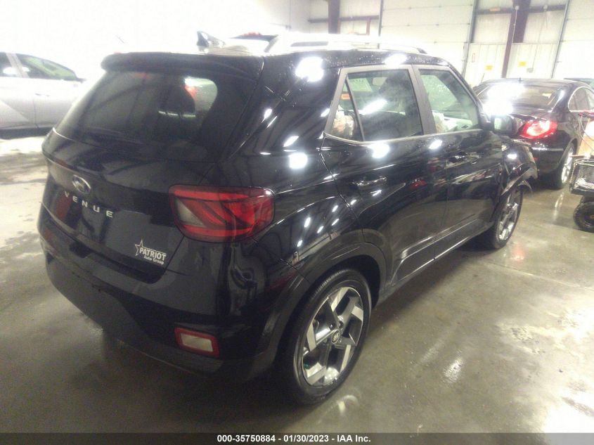 2022 HYUNDAI VENUE SEL VIN: KMHRC8A37NU133551