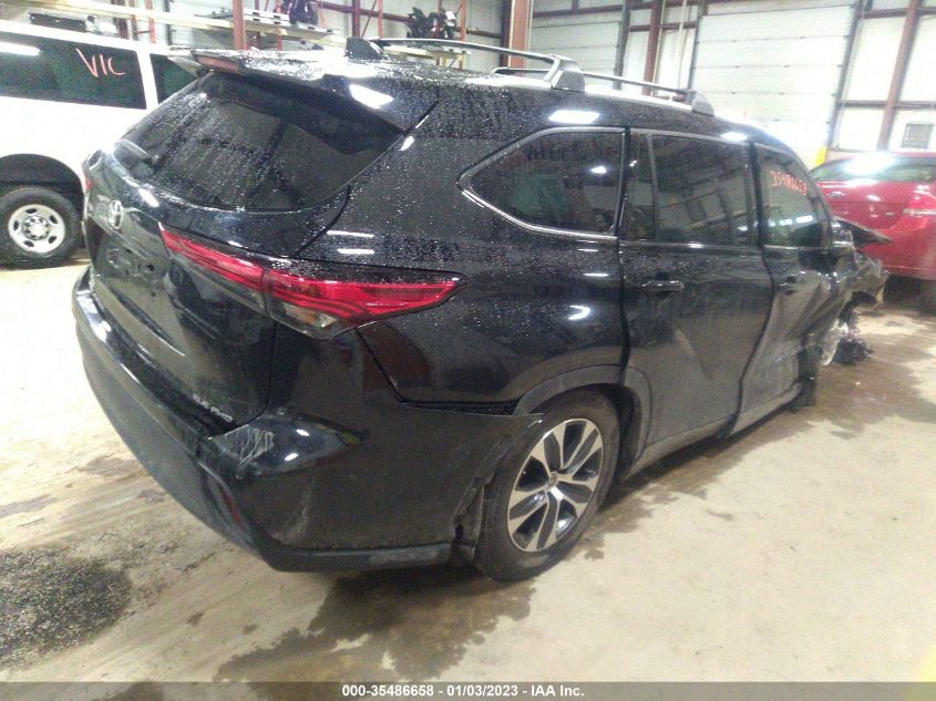 2021 TOYOTA HIGHLANDER XLE VIN: 5TDHZRBH0MS529841