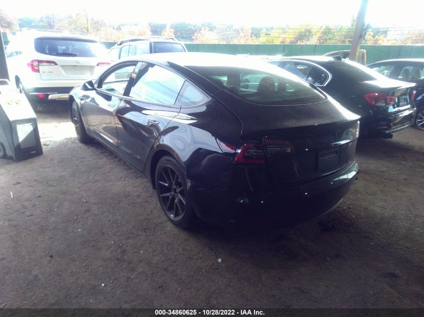 2021 TESLA MODEL 3 STANDARD RANGE PLUS VIN: 5YJ3E1EA1MF857554