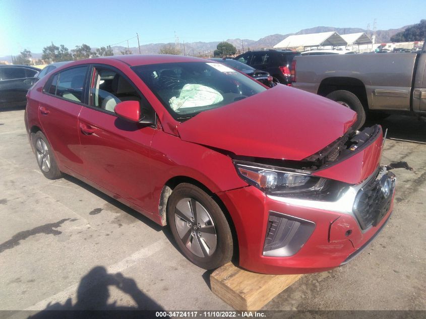 2022 HYUNDAI IONIQ HYBRID BLUE VIN: KMHC65LC1NU267660