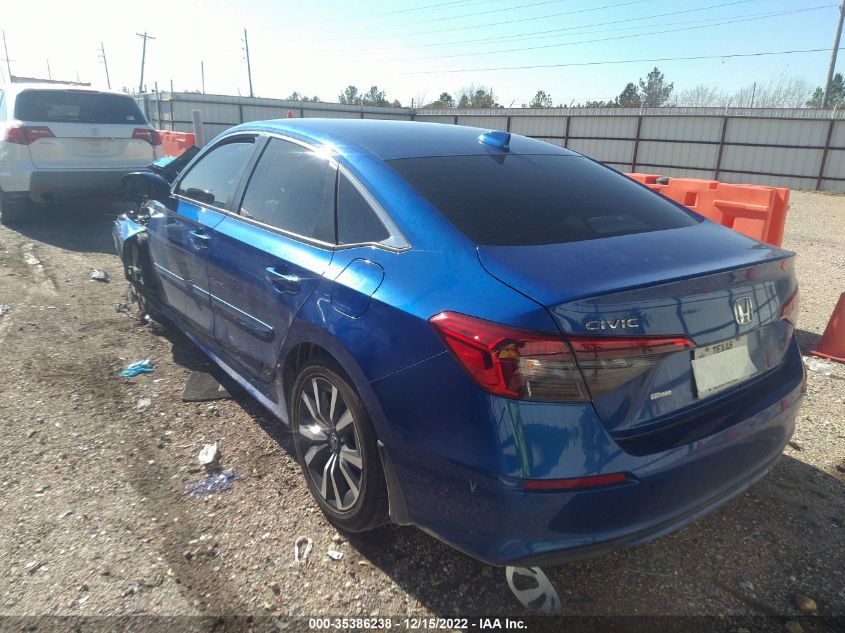 2022 HONDA CIVIC SEDAN EX VIN: 2HGFE1F74NH324014