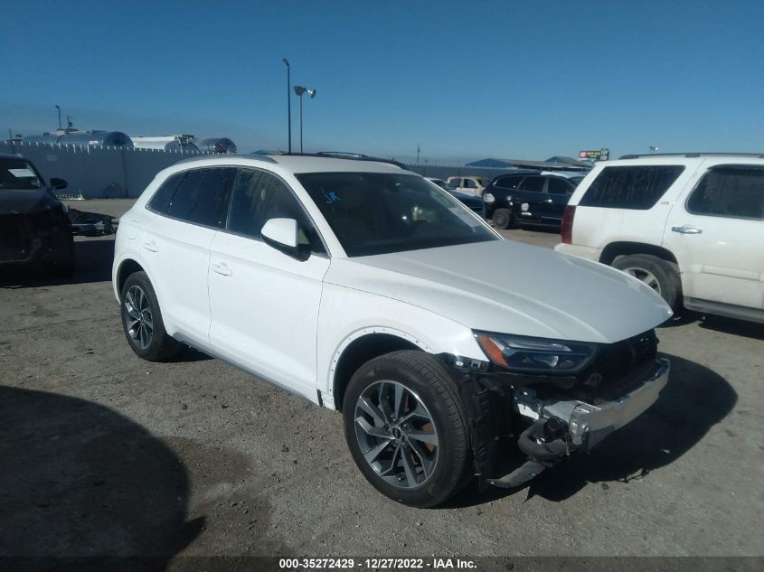 2021 AUDI Q5 PREMIUM VIN: WA1AAAFY5M2027025