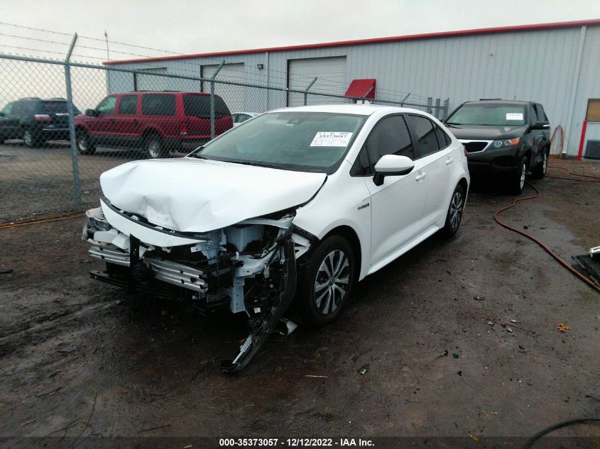 2021 TOYOTA COROLLA HYBRID LE VIN: JTDEAMDE8MJ004703