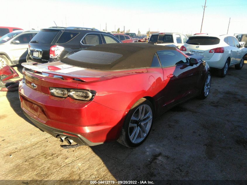 2021 CHEVROLET CAMARO 2LT VIN: 1G1FD3DS9M0141109