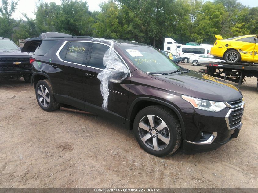 2021 CHEVROLET TRAVERSE LT LEATHER VIN: 1GNEVHKW7MJ246638
