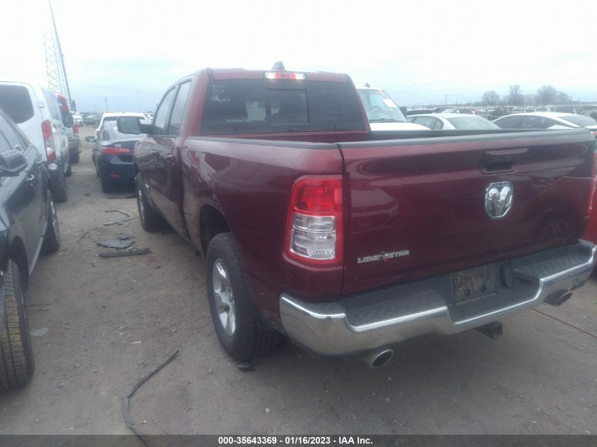 2022 RAM 1500 LONE STAR VIN: 1C6RREBT6NN274435