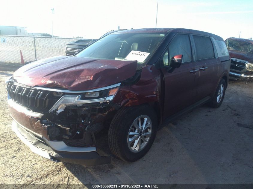 2022 KIA CARNIVAL LXS VIN: KNDNB4H36N6058012