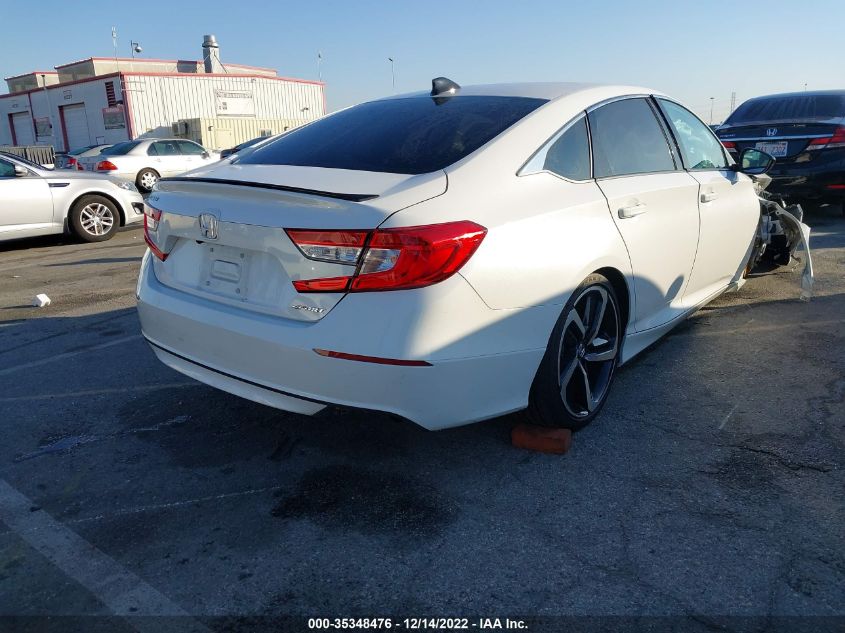 2021 HONDA ACCORD SEDAN SPORT VIN: 1HGCV1F32MA036750