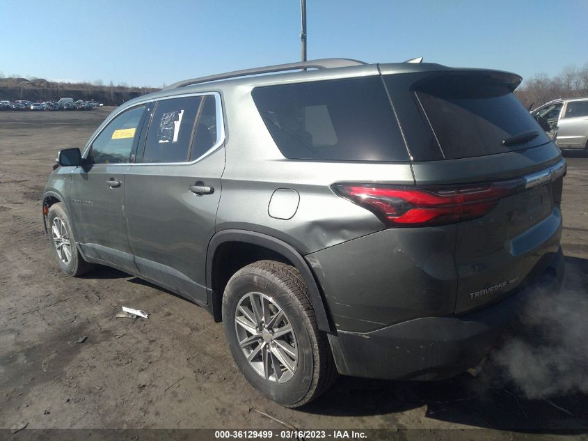 2022 CHEVROLET TRAVERSE LT CLOTH VIN: 1GNEVGKW1NJ188506