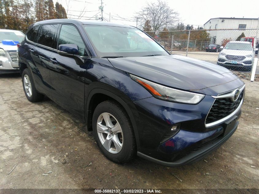 2022 TOYOTA HIGHLANDER LE VIN: 5TDBZRBH0NS580859